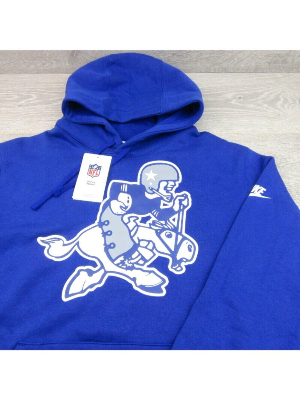 Nike Dallas Cowboys Rewind Retro Joe Club NFL Blue Hoodie Men's Size Medium NEW - Picture 7 of 15